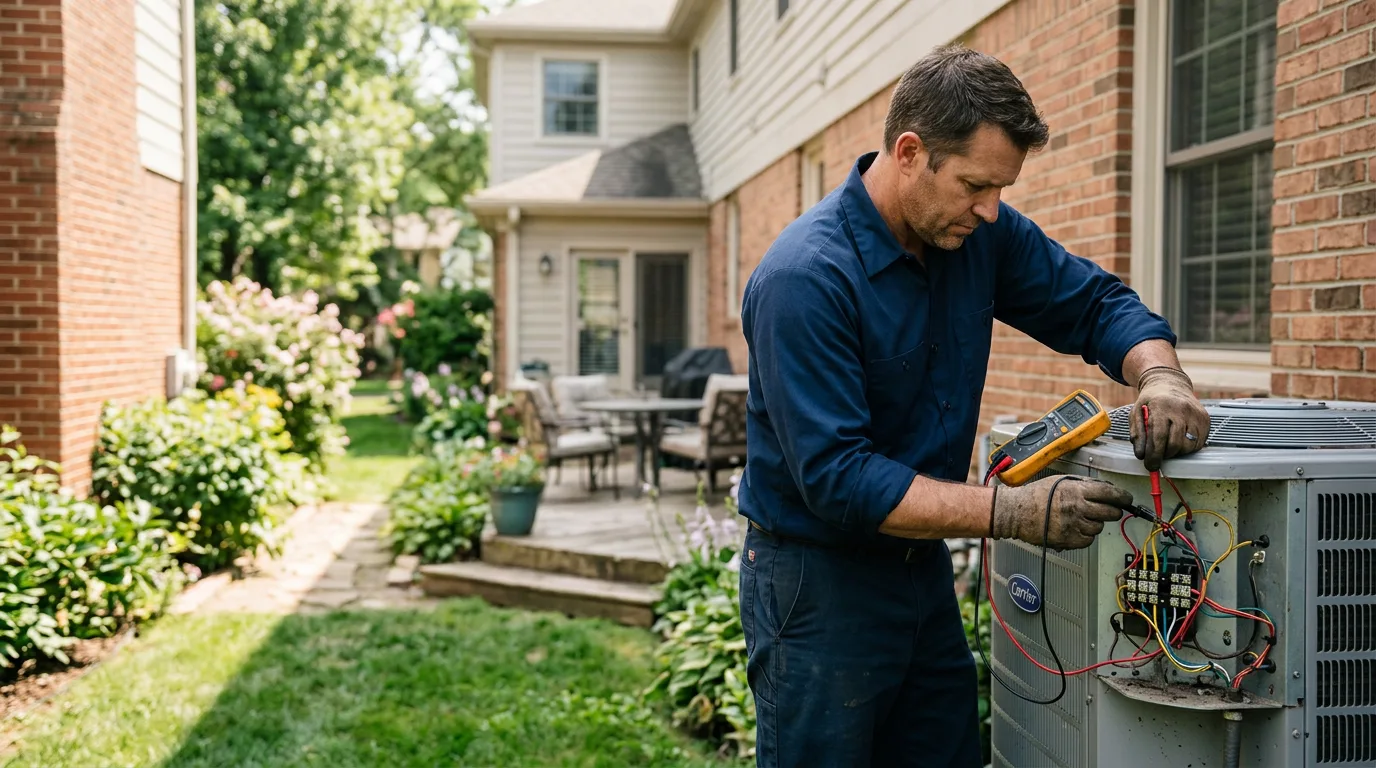 HVAC technician working near Edgefield, SC